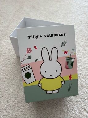 Miffy x Starbucks Decorative Gift Storage Box - White, Yellow, Pink, Green